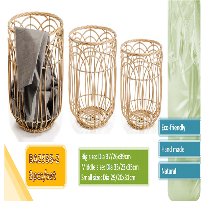 Wicker laundry basket  from mmcis china